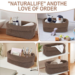 Ycsst foldable portable storage basket easy to move between rooms.