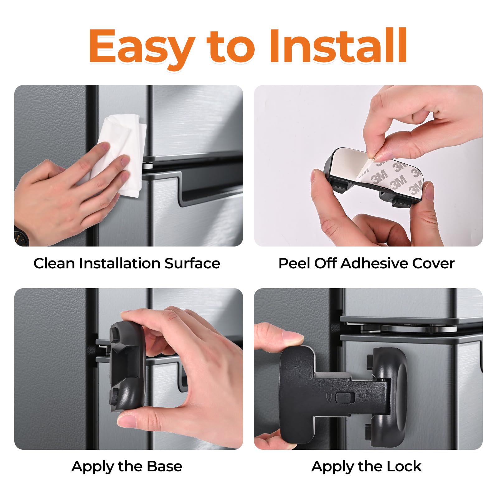 YCT lock demonstrates compatibility across sealed refrigerator doors and strips.