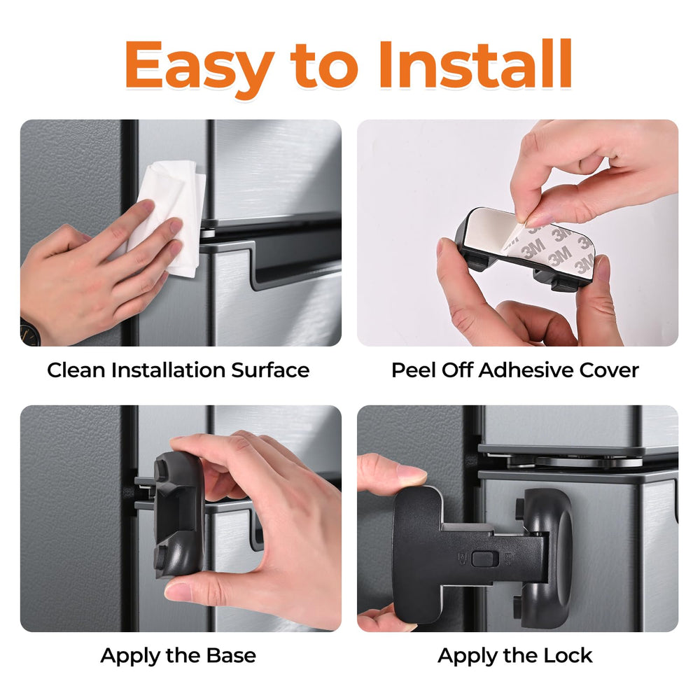 YCT lock demonstrates compatibility across sealed refrigerator doors and strips.