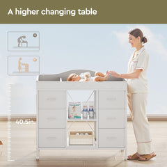 YeTom waterproof changing pad cleans easily and keeps diapering areas hygienic