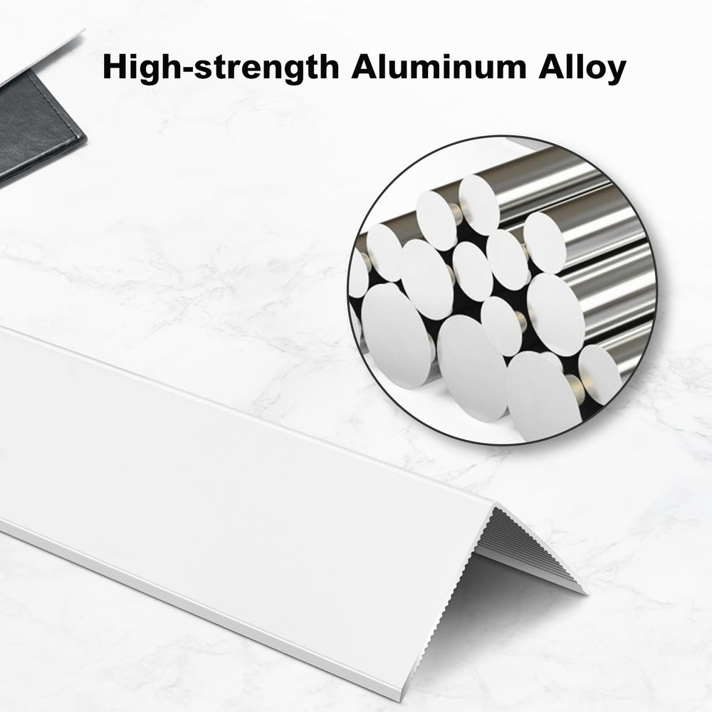Yeaborn office corner guard with white finish offers safe smooth edges.