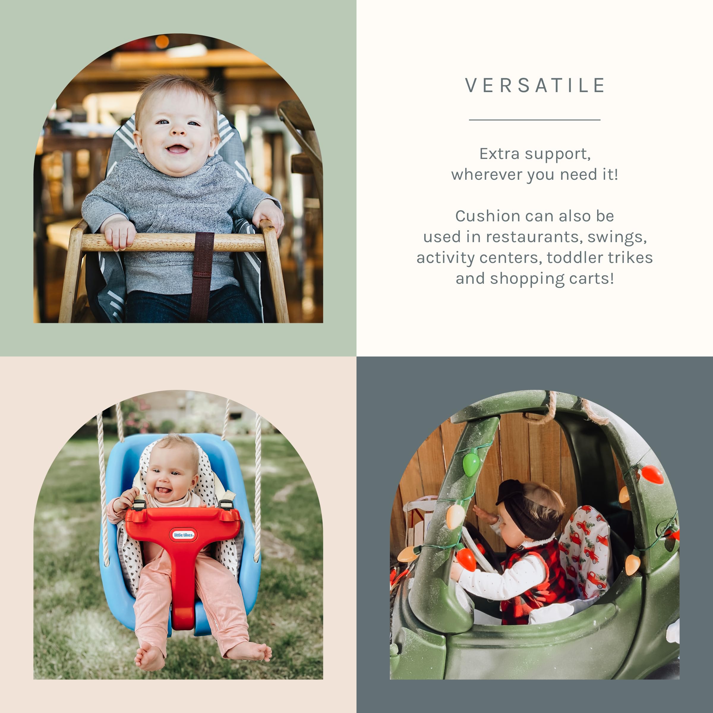 Yeah Baby Goods sage color adds a calm, neutral look to dining.
