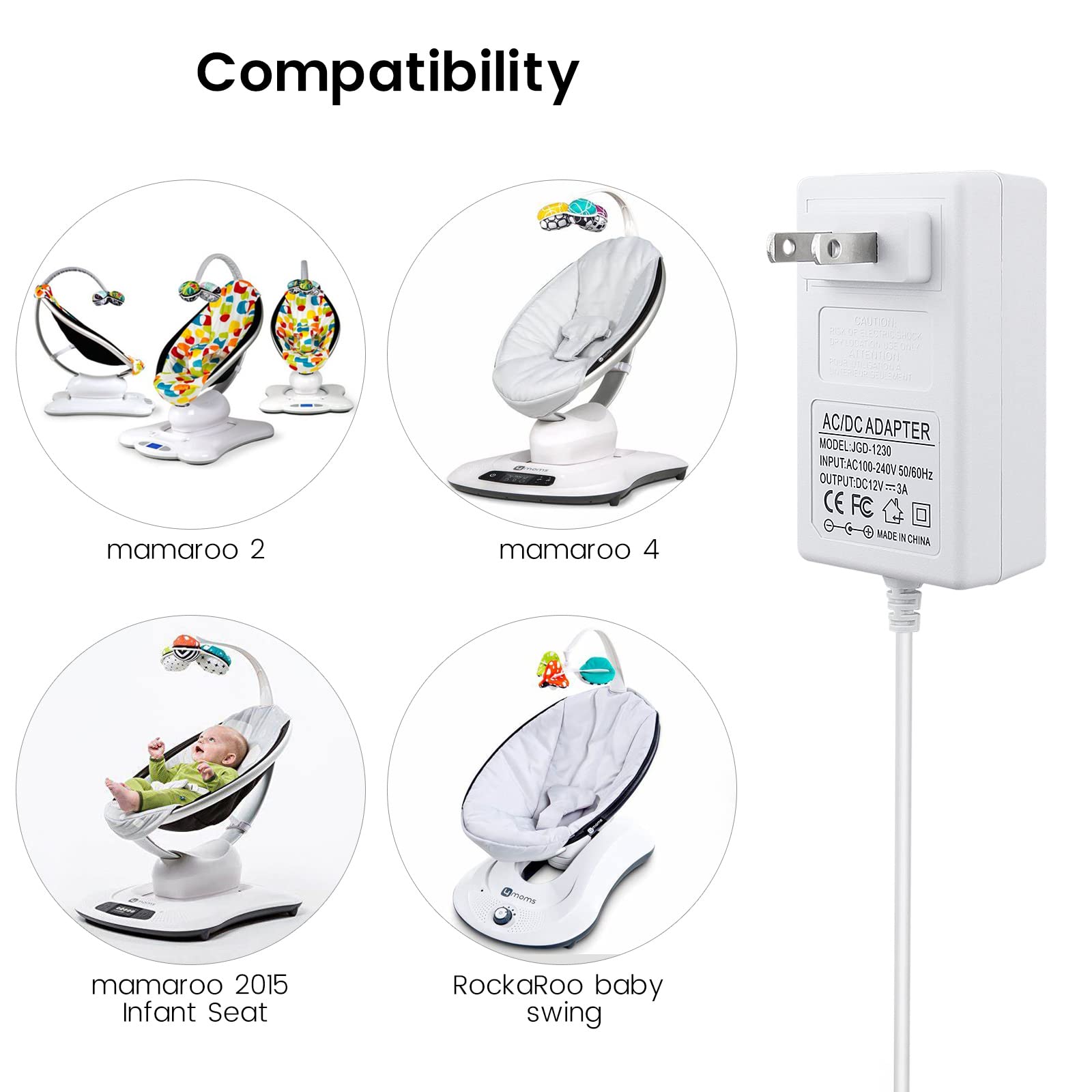 YEAOI blue charging indicator shows when the swing is charging