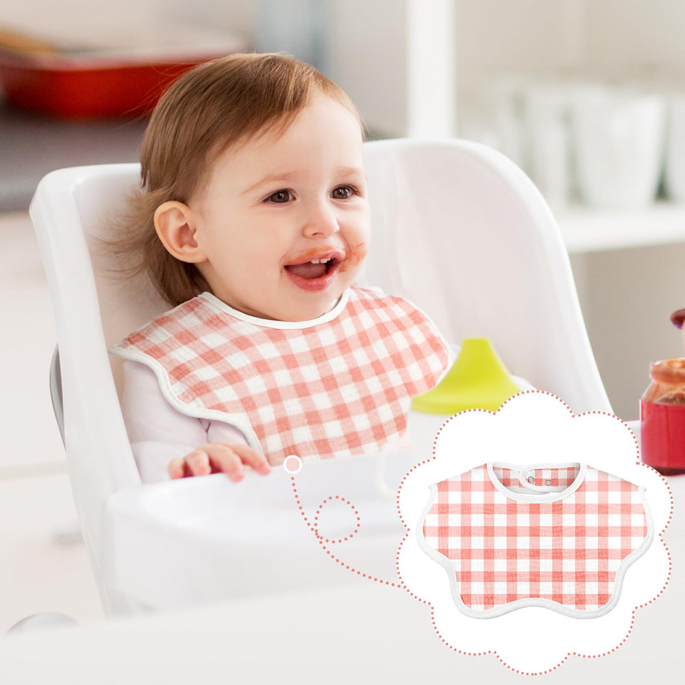 Yearntown floral design bib set displayed in colorful pack.