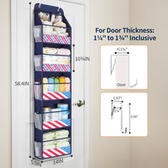 Yecaye door organizer clear PVC windows for quick content visibility