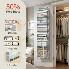 Yecaye 6-tier organizer maximizes vertical storage in nursery or closet.