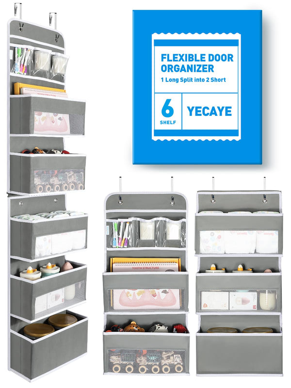 Yecaye 6-Tier over-the-door full-length organizer for nursery storage
