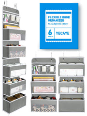 Yecaye 6-Tier over-the-door full-length organizer for nursery storage
