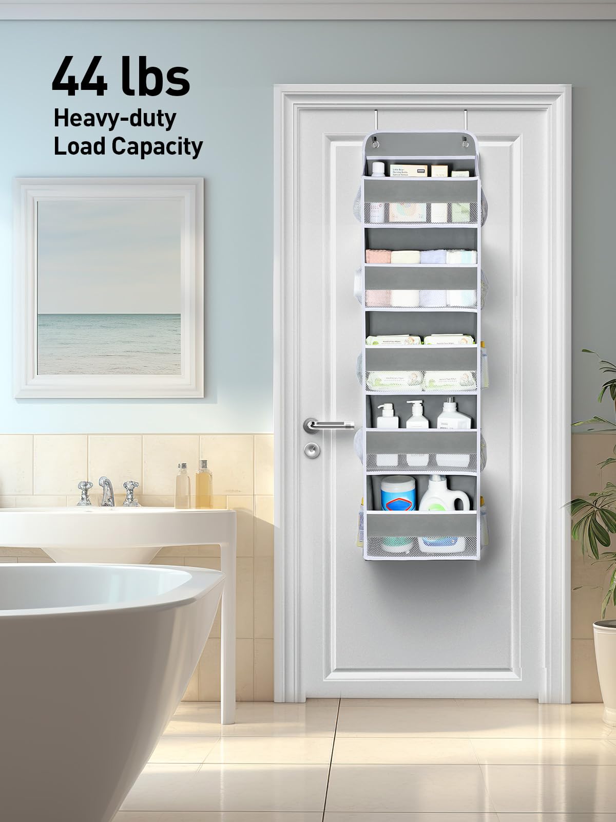 Easy tool-free assembly of Yecaye over-the-door organizer