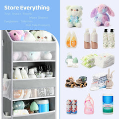 Yecaye door hooks keep the organizer swing-proof on standard doors