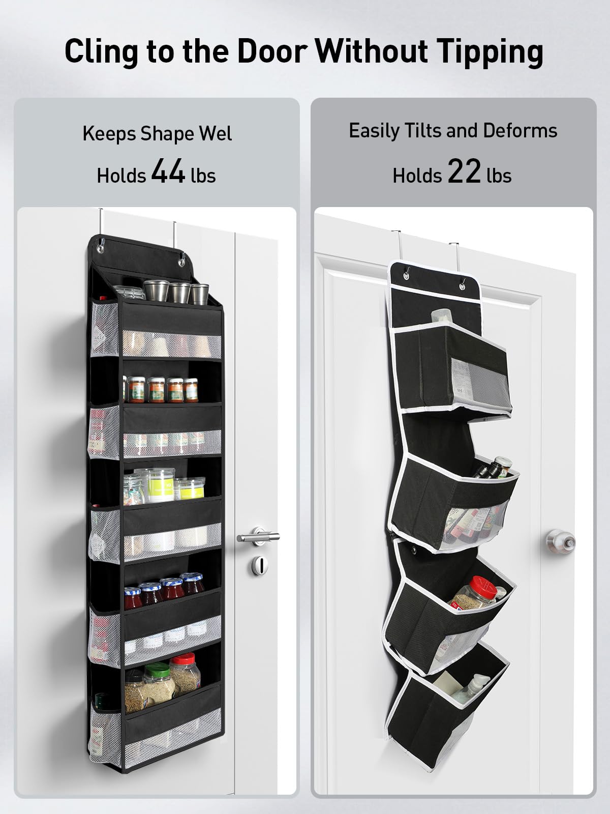 Yecaye organizer showing ten side mesh pockets for nursery or bathroom items.