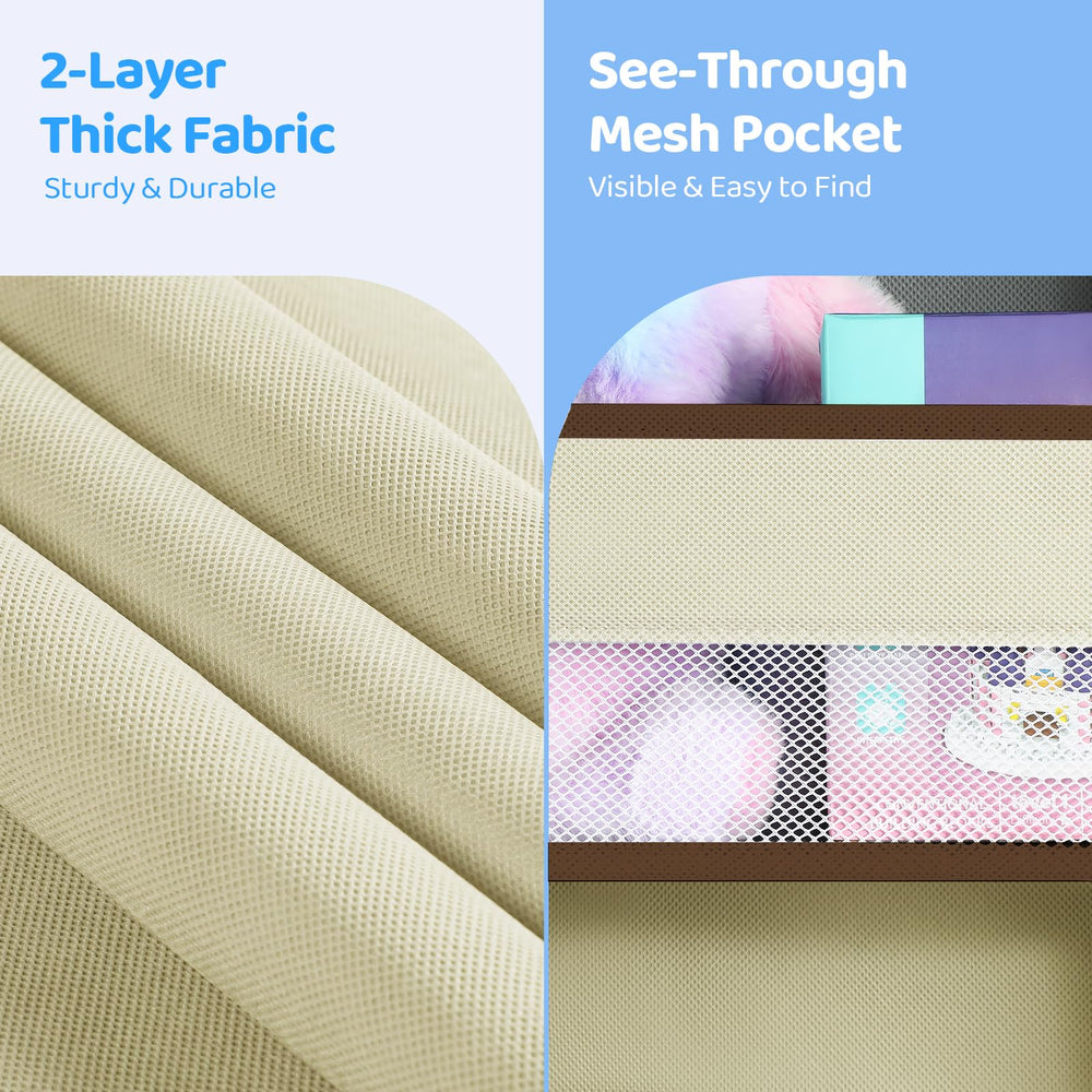 Yecaye over-the-door organizer 2-pack door-hook system secures the unit on a door