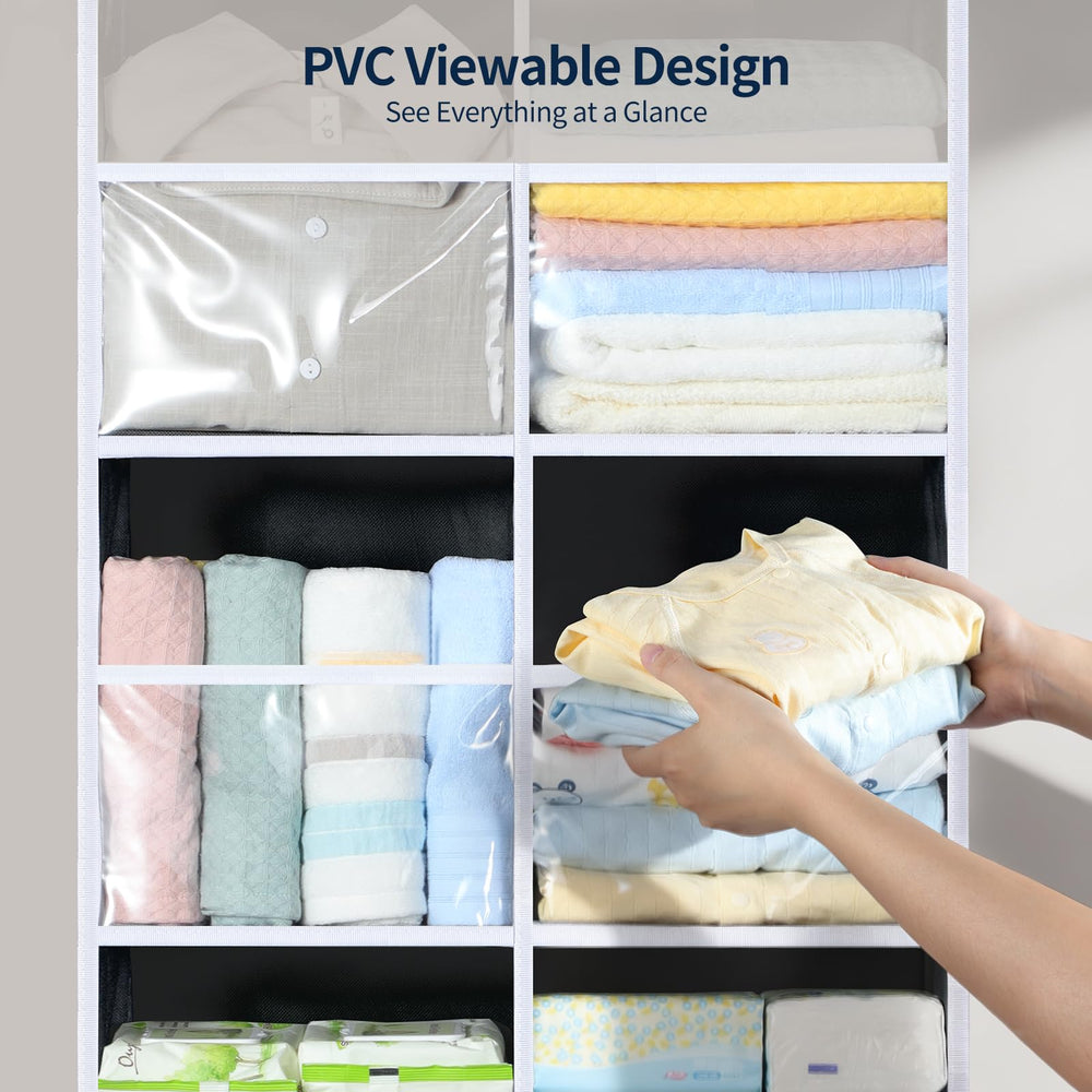 Yecaye organizer with four hooks provides stable support for heavy items.