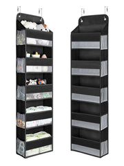 Yecaye over-the-door organizer with five front bins for quick storage.