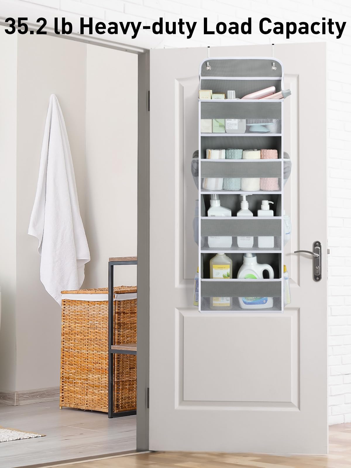 Fits doors up to 1.65 inches thick