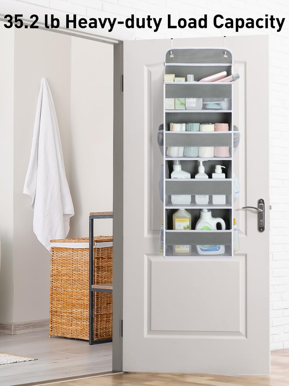 Fits doors up to 1.65 inches thick
