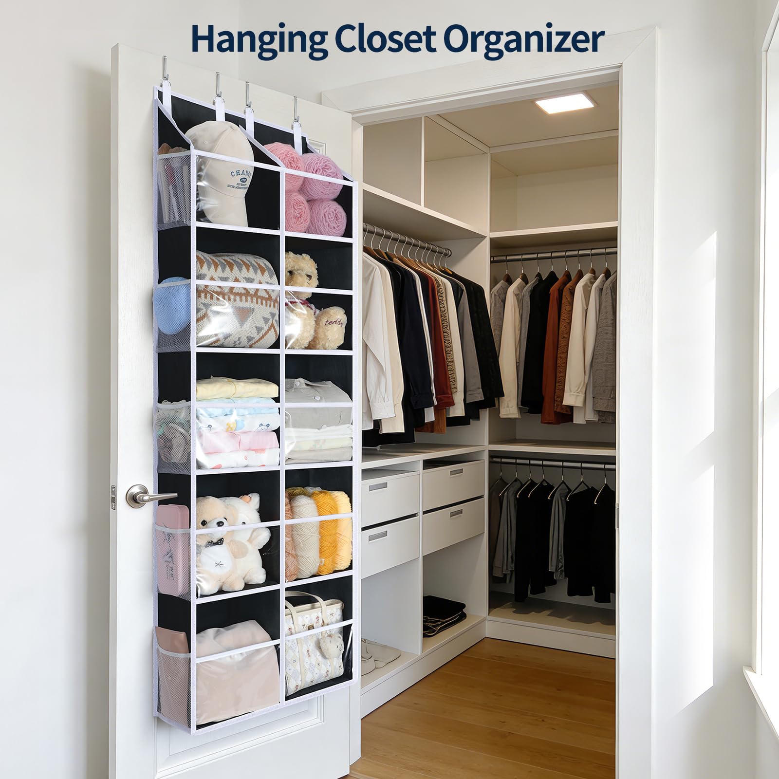 Yecaye door hanger organizer installs without tools for quick setup.