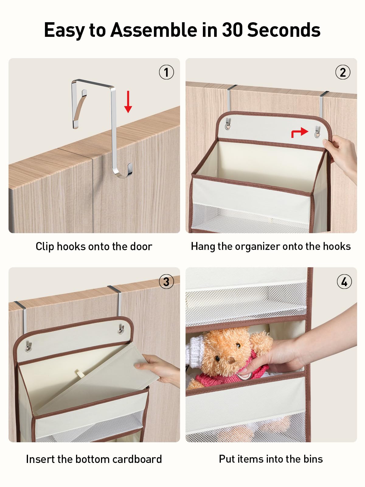 Yecaye see-through mesh facilitates easy visibility of items