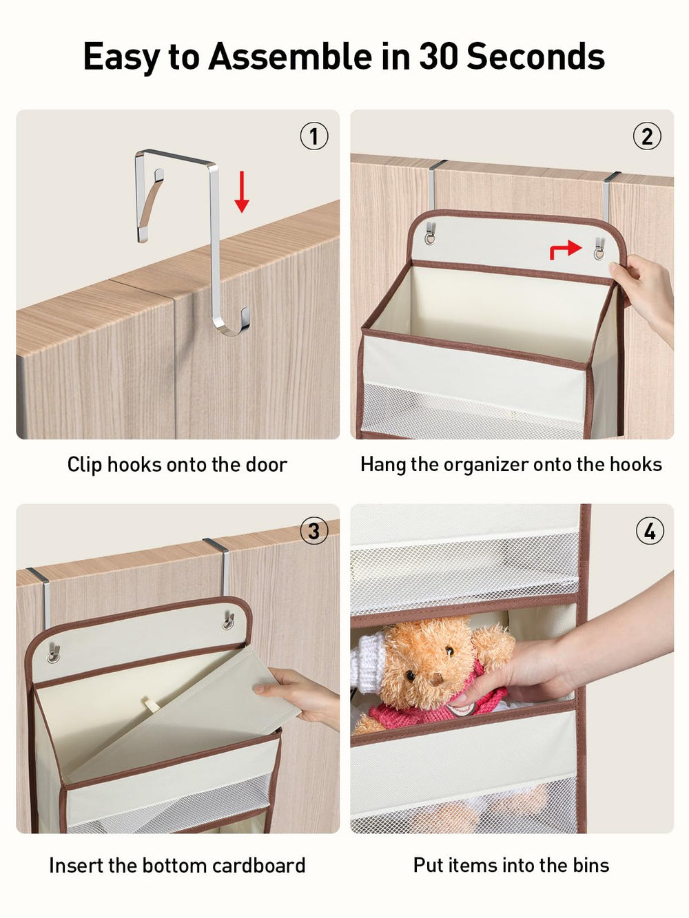 Yecaye see-through mesh facilitates easy visibility of items