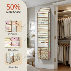 Yecaye see-through windows for quick item location and accessible storage.