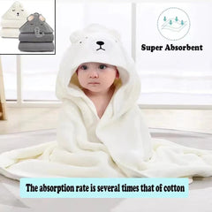 YECELINST URSEORY hooded towel with bird hood keeps baby warm and cozy