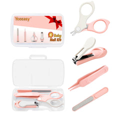 Yeeeasy baby nail clippers kit with safe ergonomic grip for tiny nails.