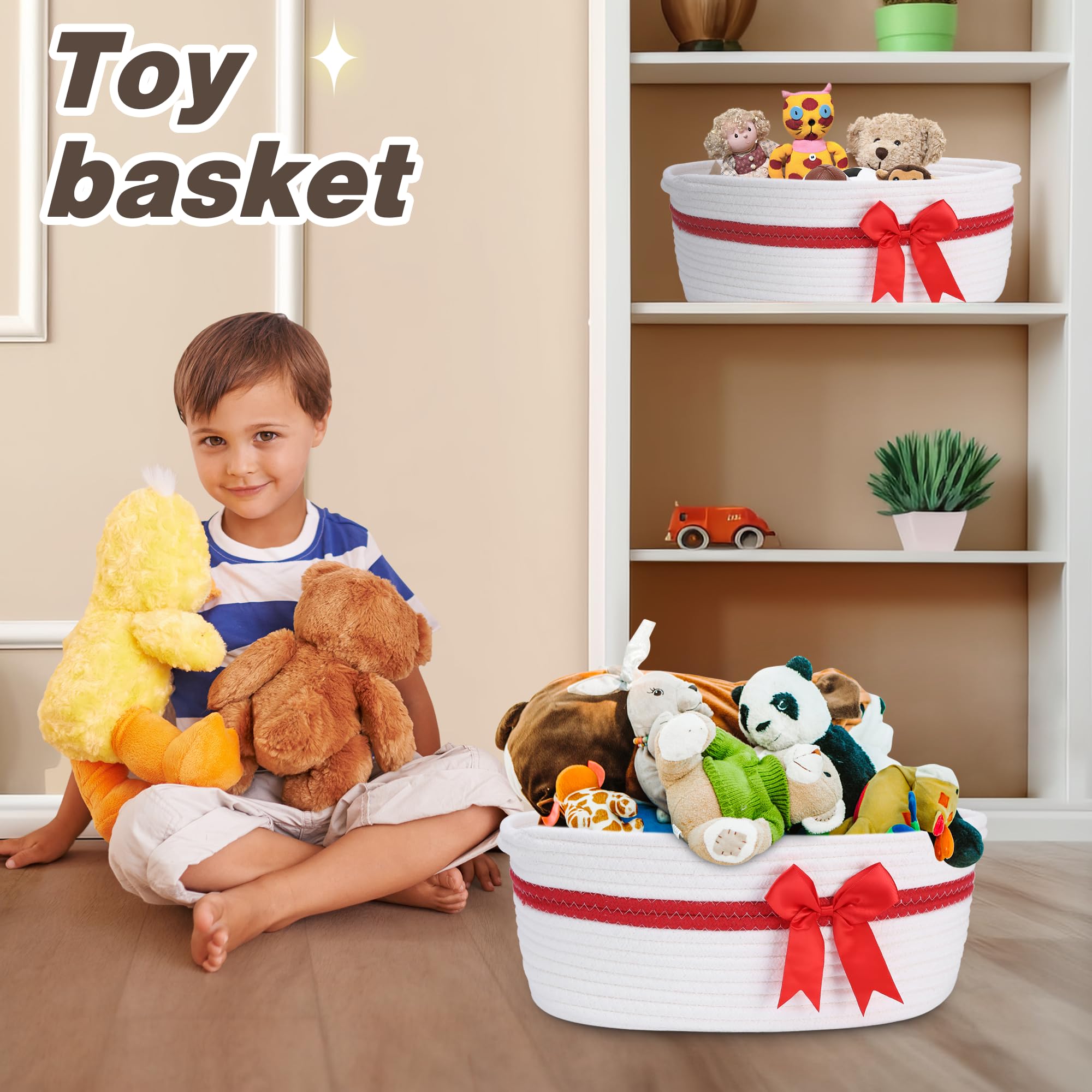 Yeeeasy baby toy basket keeps nursery toys organized