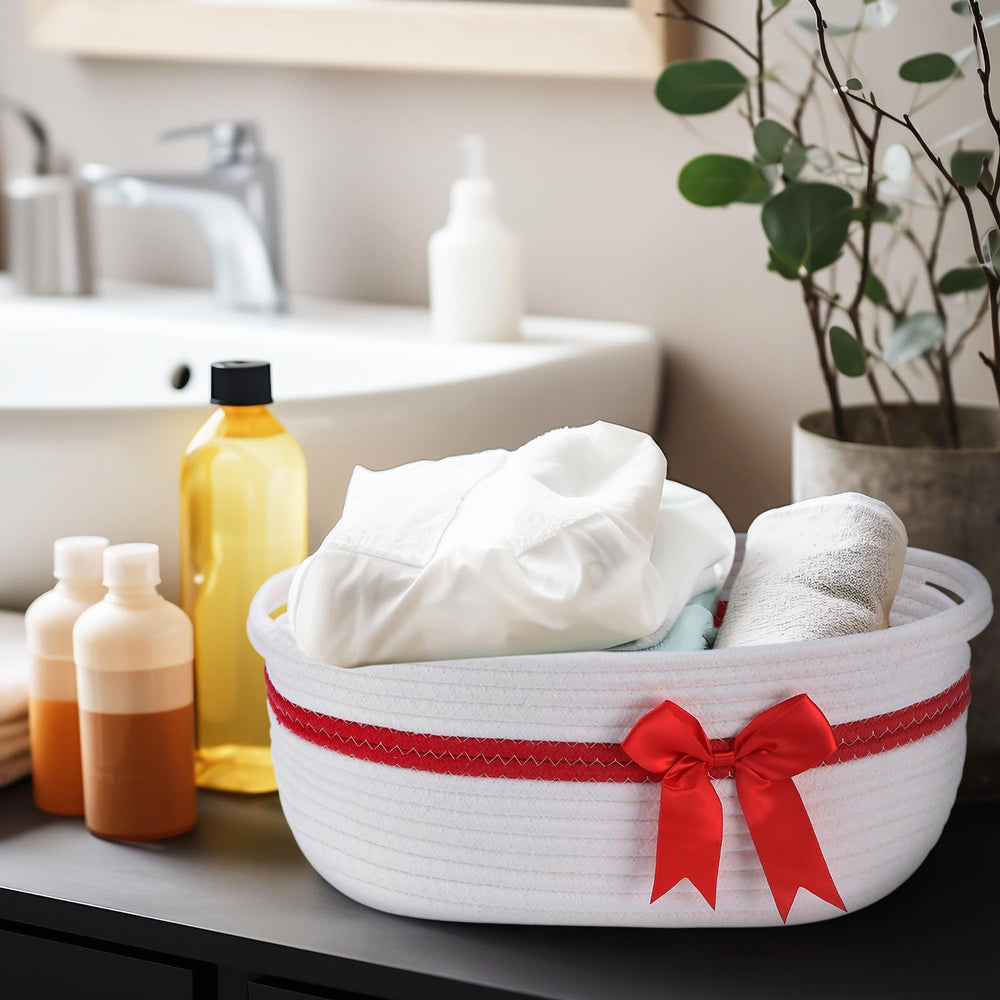Yeeeasy living room decor basket adds charm