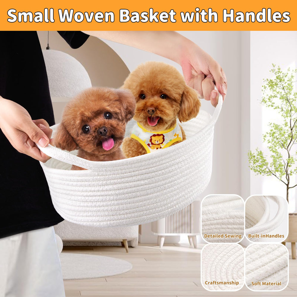 Yeeeasy white basket used as kitchen or bathroom organizer.