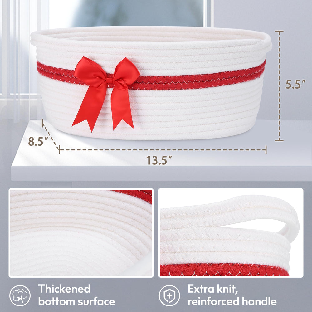 Yeeeasy storage basket with handles for easy transport