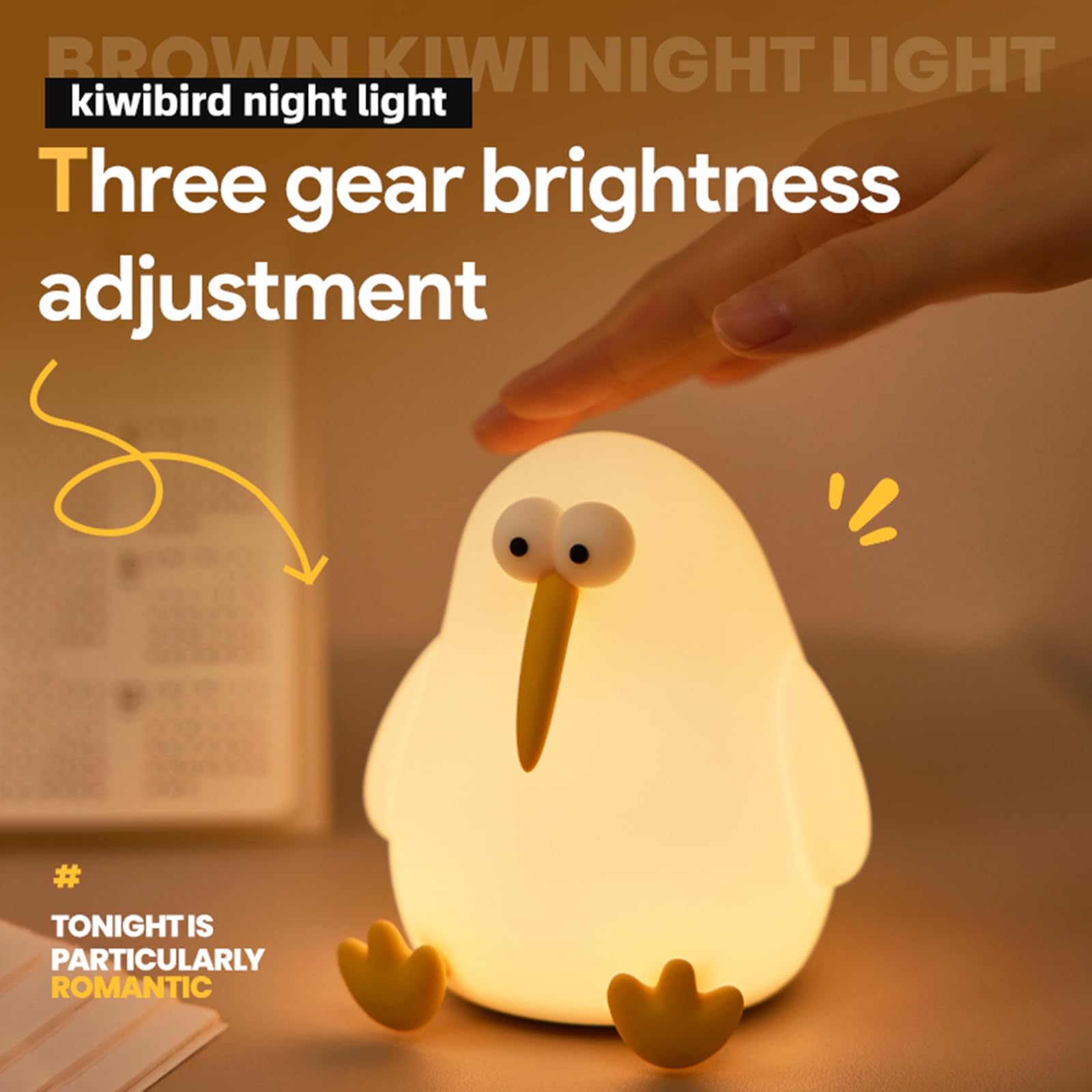 YEEFIGRO offers three brightness levels to tailor the mood for bedtime.