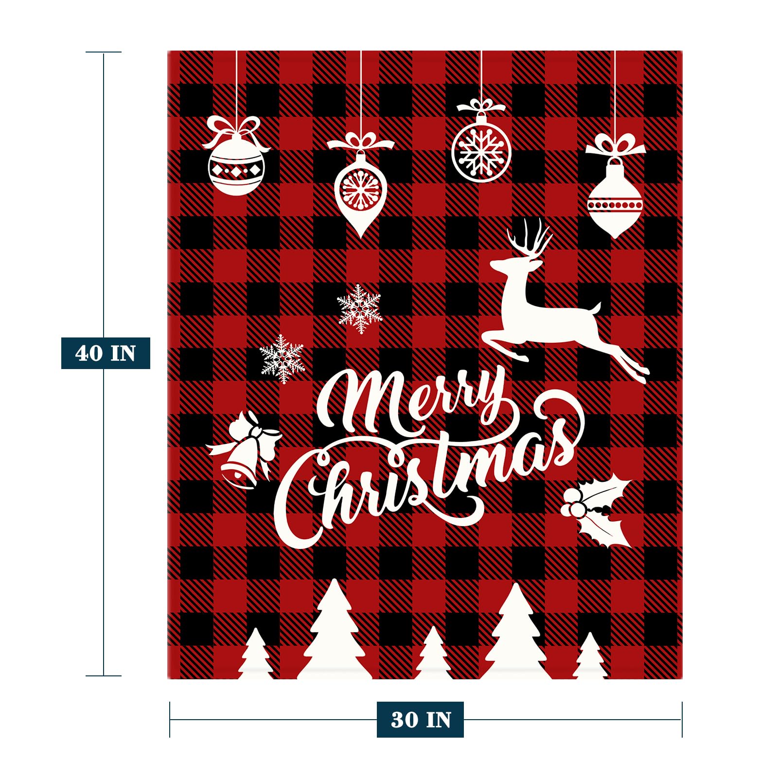 YeeJu Christmas baby throw blanket on sofa adds warm soft texture to your living space.