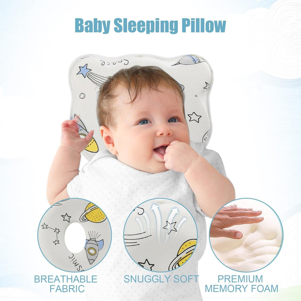 YEHUOT Bear Pillow used for tummy time and neck muscle support