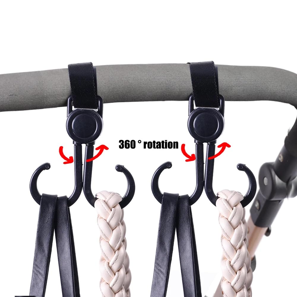 YehVeh multi-use clip attachments fit strollers, wagons, and walkers.