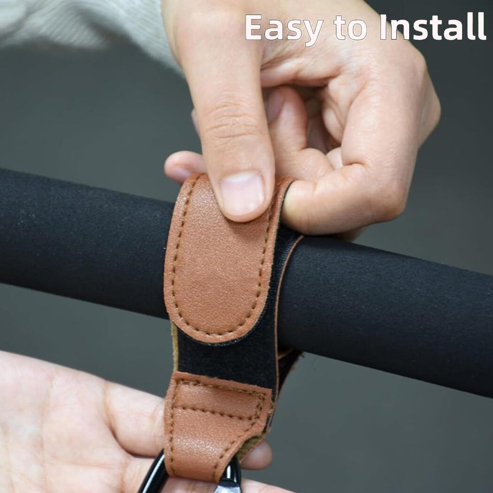 YEMCHI pink stroller hook blends style with function for diaper bags and purses