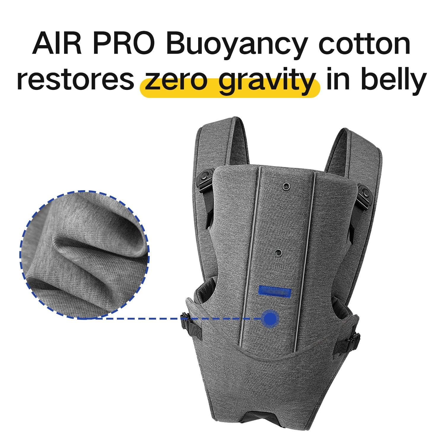 YEMKEZO newborn-to-toddler positioning shows ergonomic support for growing babies.