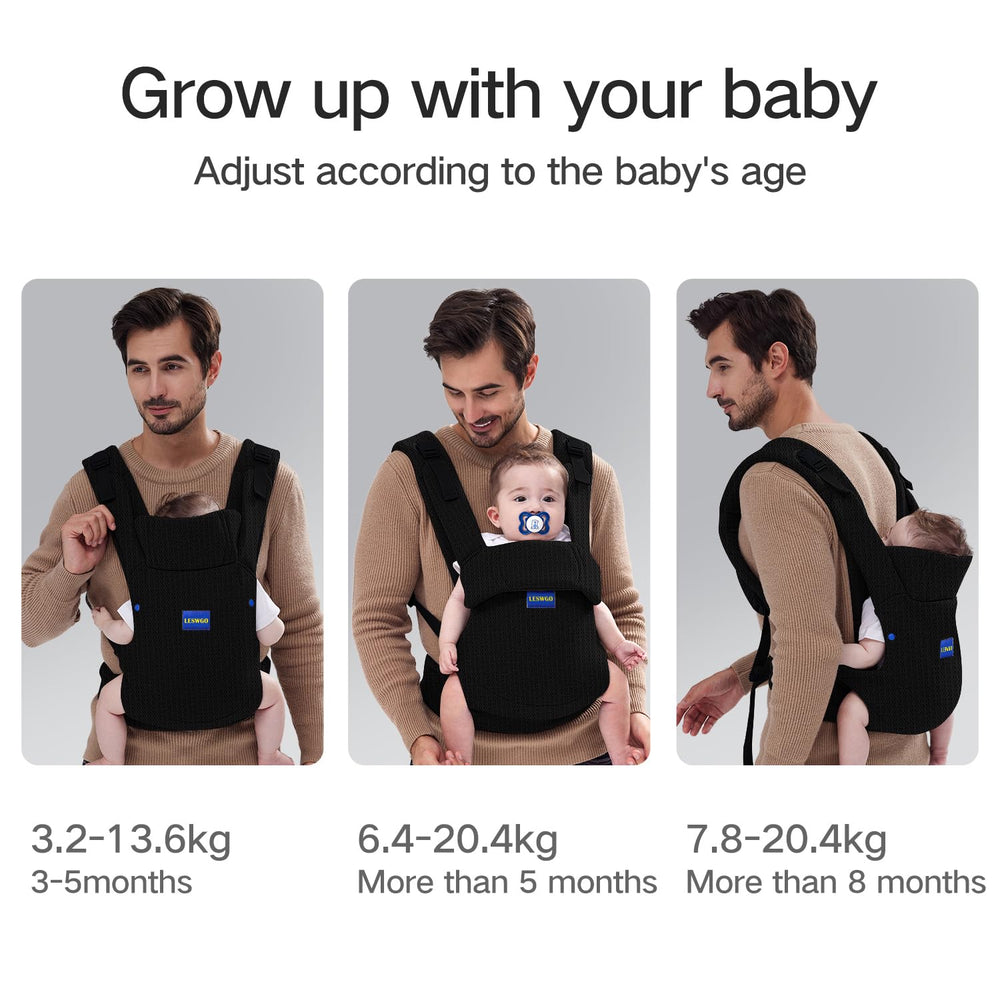 YEMKEZO baby carrier soft breathable fabric keeps baby comfortable.