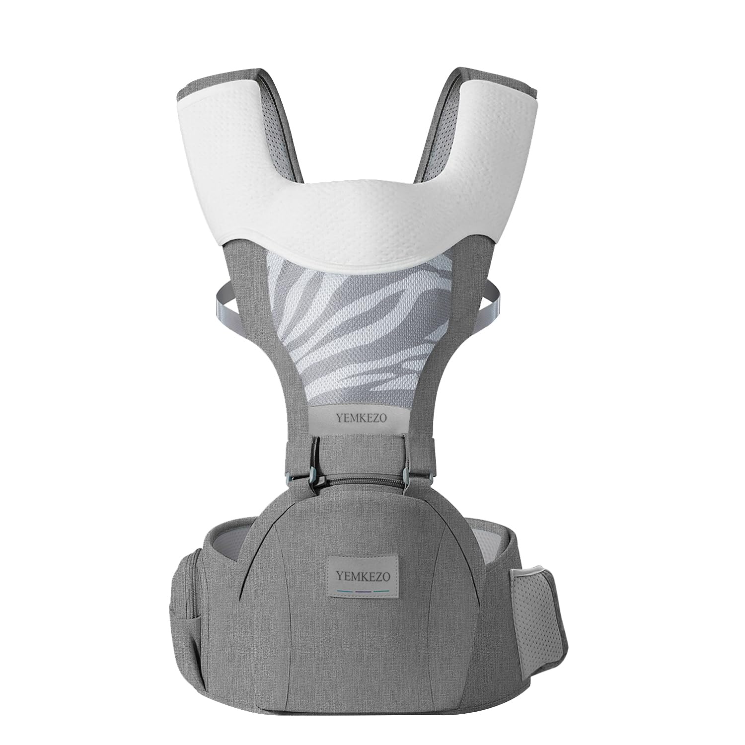 YEMKEZO baby facing in option keeps baby close during activities.