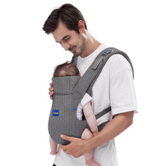 YEMKEZO baby carrier with head support for secure comfort.