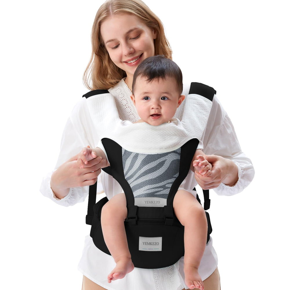YEMKEZO ergonomic head and neck support keeps baby comfortable.
