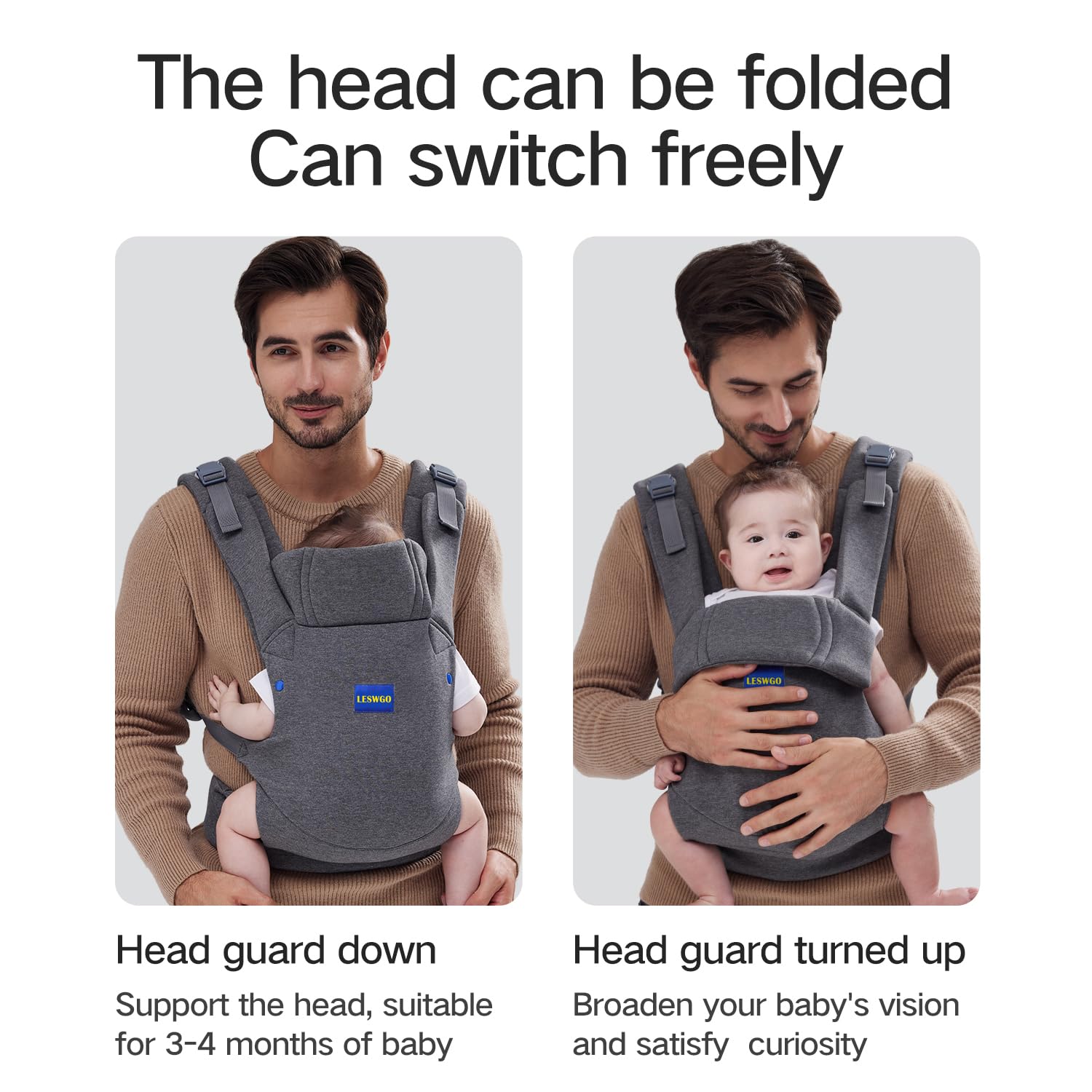YEMKEZO front facing infant carrier for curious exploration