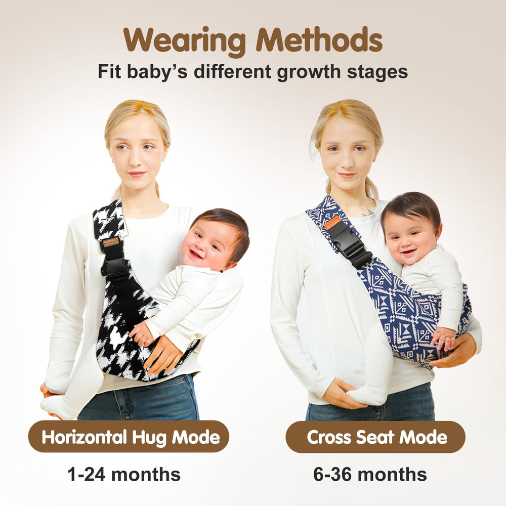 Yemyig Avocado Baby Sling adjustable strap demonstrates easy customization for comfort.
