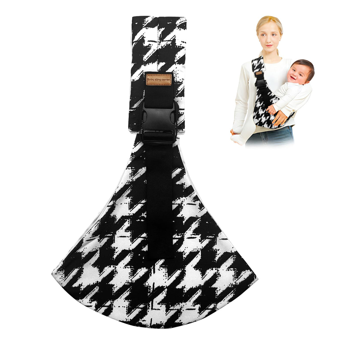Yemyig baby sling shoulder strap for all-day comfort and secure fit.