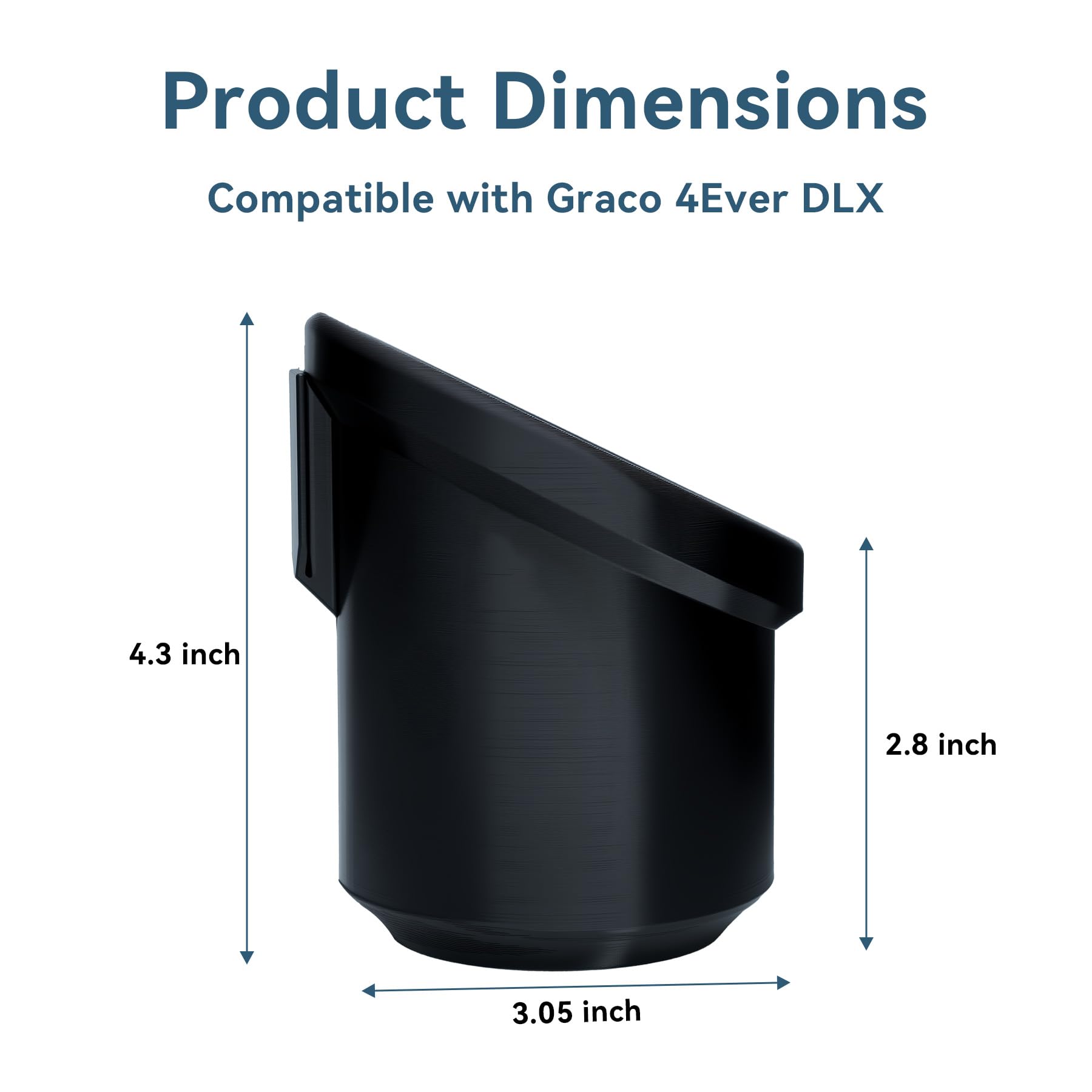 YENANA Graco 4Ever DLX cup holder in use, keeps drinks within reach for on-the-go families.