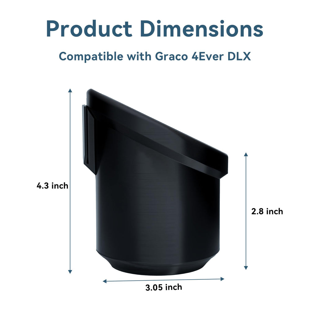 YENANA Graco 4Ever DLX cup holder in use, keeps drinks within reach for on-the-go families.
