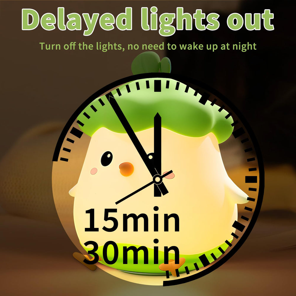 Yenergy Cute Chicken Night Light features dual brightness for reading or calming glow