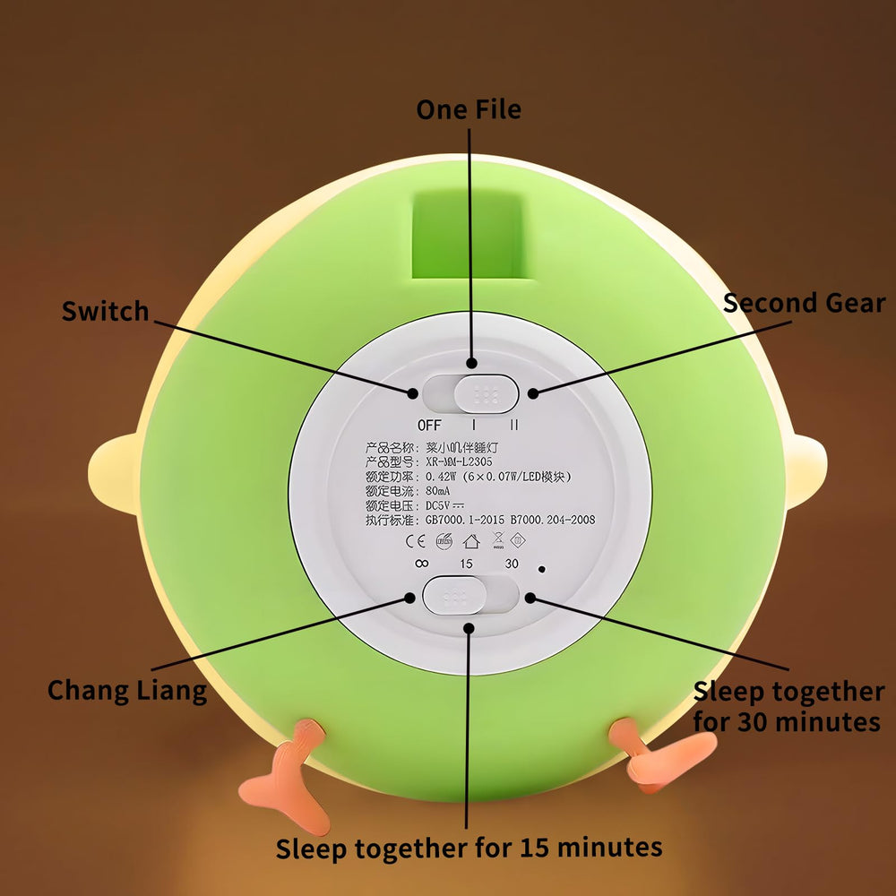 Yenergy Night Light charges via USB Type-C for easy powering