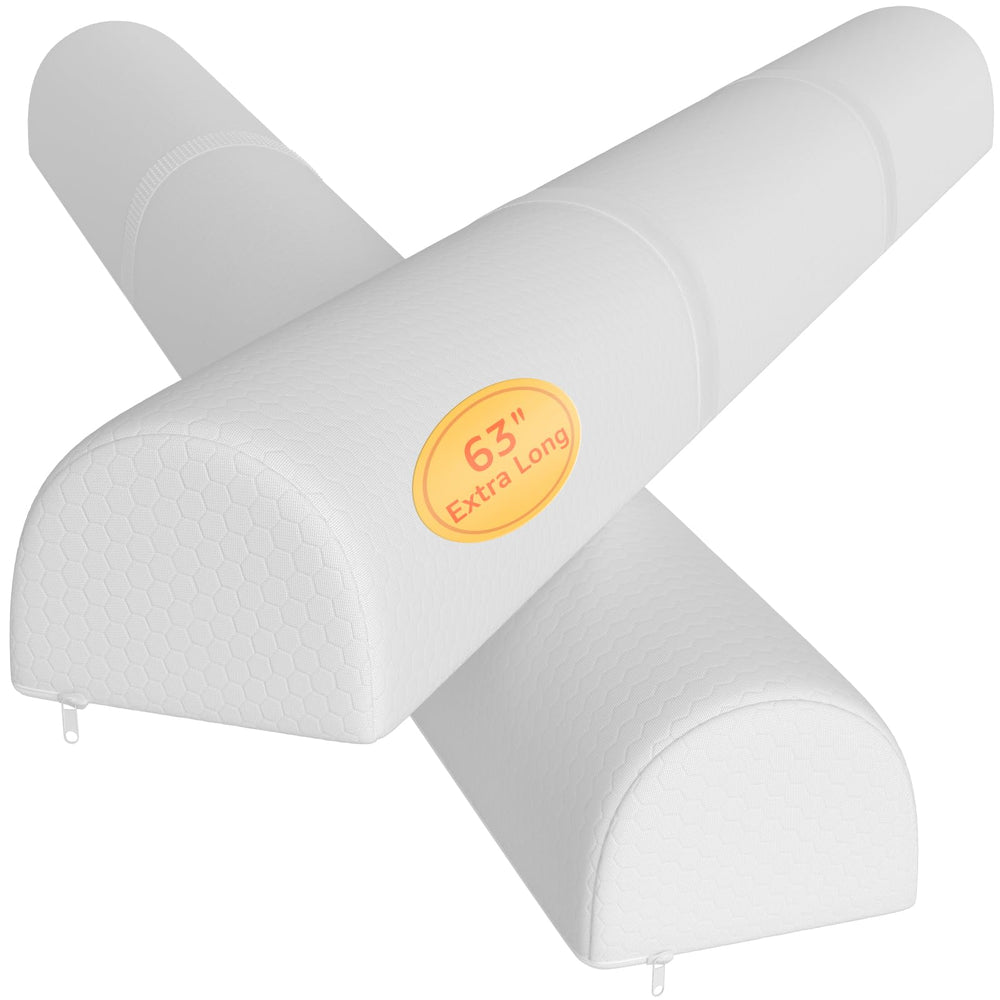 YENING 63-inch toddler bed bumper with non-slip base for secure edges