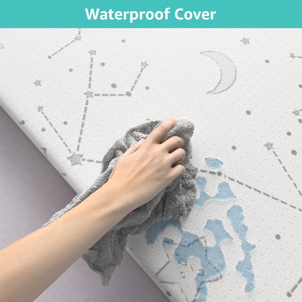 YENING baby-safe pack-and-play pad supports comfy naps.