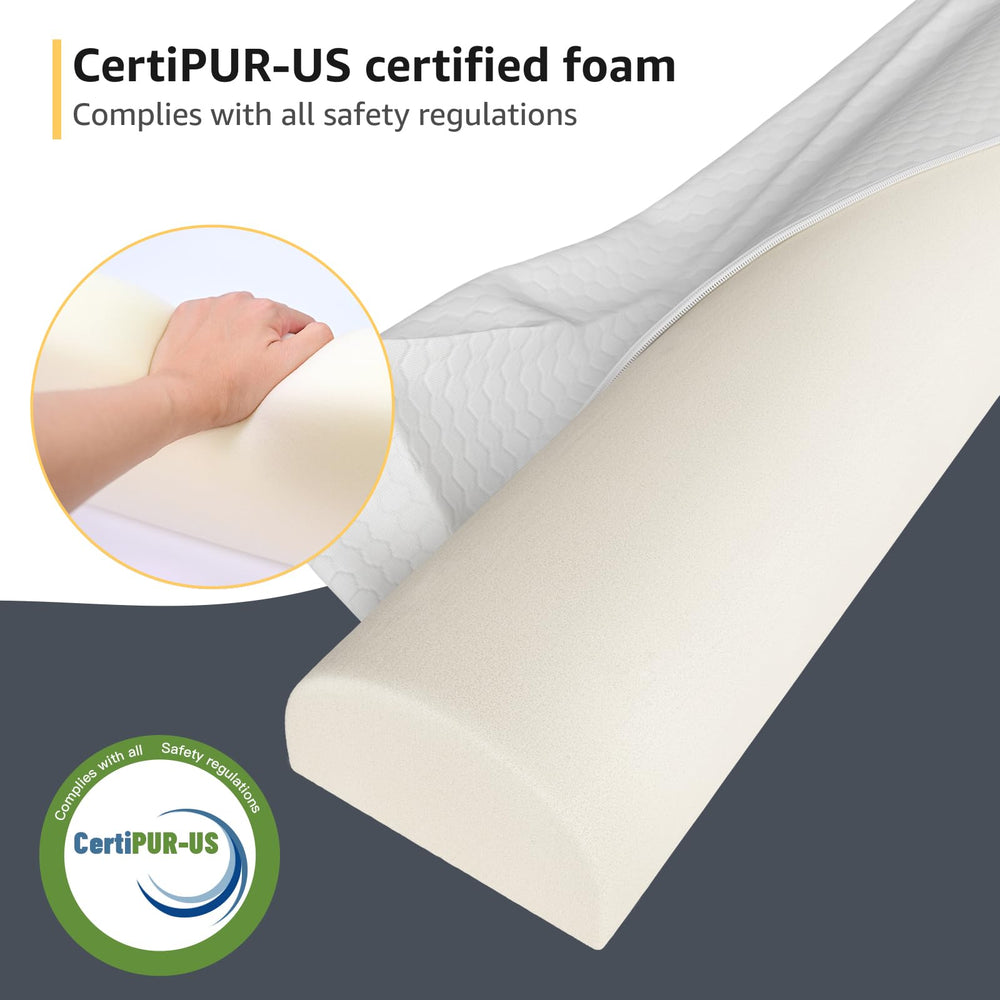 YENING 63L x 6W x 5.5H dimensions shown for versatile bed compatibility